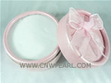wholesale 24pcs pink 5cm*2cm round trinket ring boxes