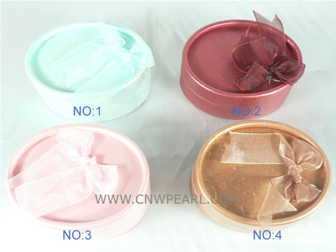 16pcs 7cm*3cm round shaped trinket jewelry set boxes
