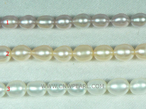 buy my finest 5-6mm beige rice pearl strand