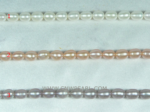 4-5mm white rice pearl strand at a factory price