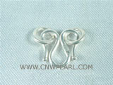 wholesale 5pcs 925 sterling silver 9mm pearl necklace clasps