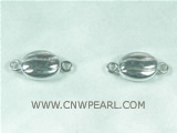 5pcs high quality 925 sterling silver 16mm magnet necklace clasp