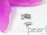 5pcs 7mm smooth necklace clasps of nice 925 sterling silver