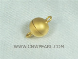 5pcs 8mm plated 925 silver magnet pearl necklace clasps