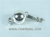 whoelsale 5pcs high quality sterling silver 8mm necklace clasps