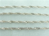 925 sterling silver twisted chain with some discount