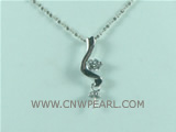 10pcs S shape 925 sterling silver pendant accessories