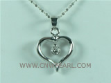10pcs heart shape 925 sterling silver pendant accessories