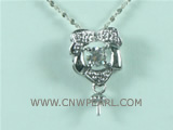 10pcs flower pattern 925 sterling silver pendant accessories