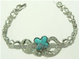 925 silver bracelet with a hair pin pattern on wholesale