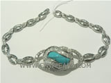 unique 925 silver bracelet with wave pattern on wholesale