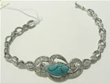 wholesale 925 silver bracelet with crescent ornament