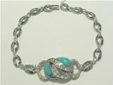 wholesale 925 silver bracelet with harmonious pattern