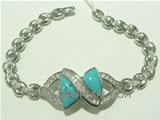 925 silver bracelet with bow-tie pattern on wholesale