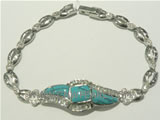 wholesale 925 sterling silver bracelet with flat patterns