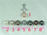 6*8mm rice cultured pearl pendant wholesale