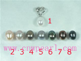6*8mm rice pearl pendant on sale