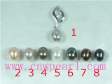 6*8mm cultured pearl pendant on sale