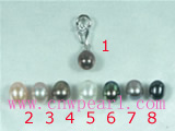 wholesale 6*8mm rice freshwater pearl pendant
