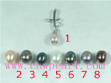 wholesale 5*8mm freshwater pearl pendant