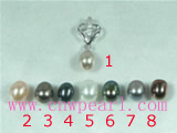 cheap 5*8mm rice cultured pearl pendant