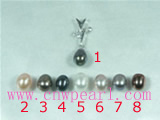 wholesale 5*8mm pearl pendant with sterling sliver jewelry