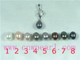cheap 5*8mm rice freshwater pearl pendant