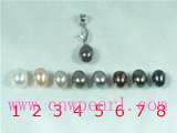 simple 5*8mm rice cultured pearl pendant