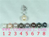 5*7mm cultured pearl pendant with pendant mounting