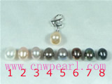 6*8mm rice pearl pendant with fashionable design
