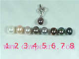 wholesale 5*7mm cultured pearl pendant with sterling silver