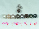 5*7mm cultured pearl pendant with sterling silver jewelry