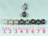 5*7mm freshwater pearl pendant with sterling silver