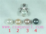 5-6mm white bread pearl pendant on sale