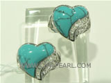925 sterling silver ring with half heart shape pattern on wholes