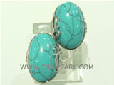 wholesale 925 silver ring with oval shape turquoise
