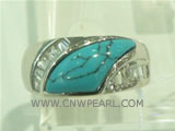 wholesale 925 silver ring with oxhorn pattern on it
