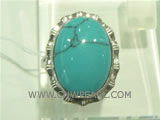 Wholesale turquoise ring inserted in a magic mirror