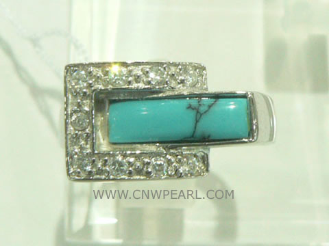 fashionable 925 silver ring with special pattern on wholesale