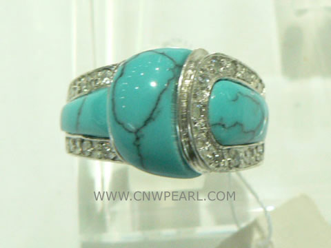 individual 925 silver ring with complex pattern on wholesale