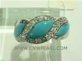 925 silver ring with plait pattern on wholesale