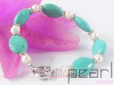 12*18mm oblong shape blue turquoise bracelet on wholesale