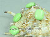 discount sale 15*20mm oblong turquoise bracelet with green color