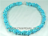 blue detritus turquoise necklace with some discount