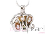 10pcs 18KGP wish pearl pendants (cages) in elephant design