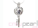 wholesale 10pcs 18KGP wish pearl pendants (cages)