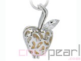 10pcs 18KGP wish pearl pendants (cages) in cherry design