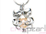 10pcs 18KGP wish pearl pendants (cages) in vase design