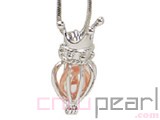 10pcs 18KGP wish pearl pendants (cages) in jug design