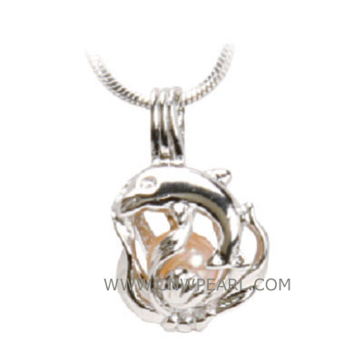 10pcs 18KGP wish pearl pendants (cages) in sea pig design